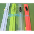 PP/PE/PVC/EVA Plastic Flange Zipper For Pouch, PP Plastic Press To Close Reclosable Flange Zipper for Standard Zipper Pocket